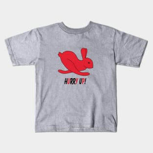 Hurry Up Rabbit! Kids T-Shirt